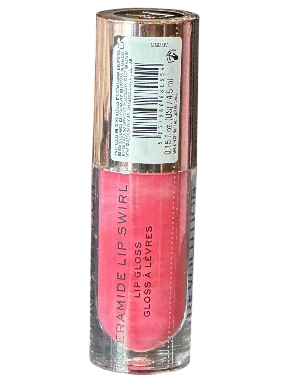 Revolution Lip Swirl Ceramide Gloss Soft Pink NWT - Picture 2 of 4